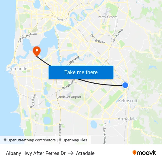 Albany Hwy After Ferres Dr to Attadale map