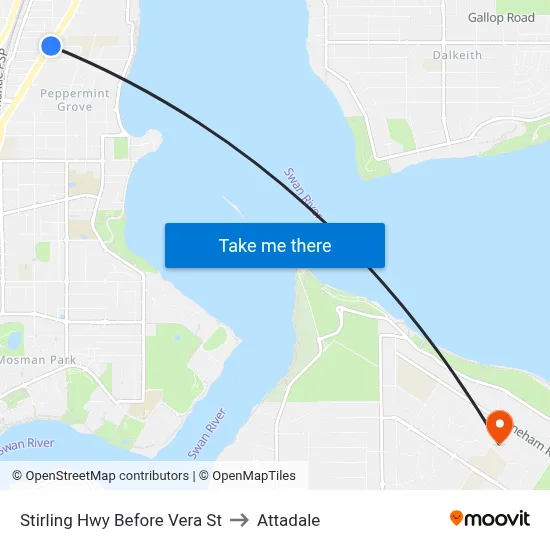 Stirling Hwy Before Vera St to Attadale map