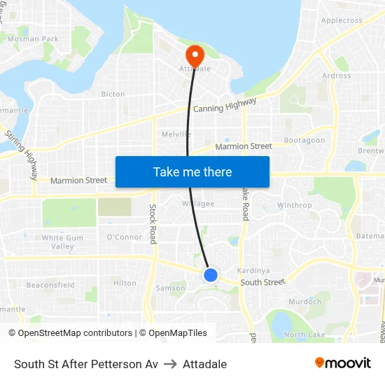 South St After Petterson Av to Attadale map