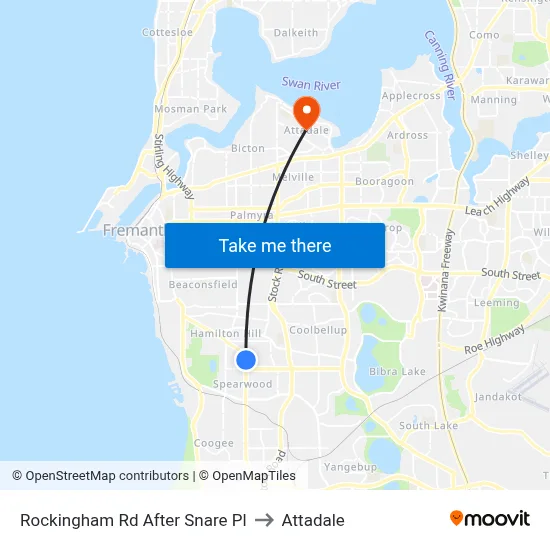 Rockingham Rd After Snare Pl to Attadale map