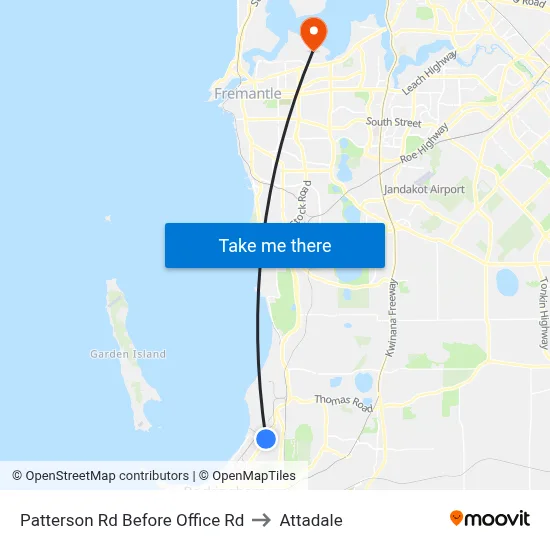 Patterson Rd Before Office Rd to Attadale map