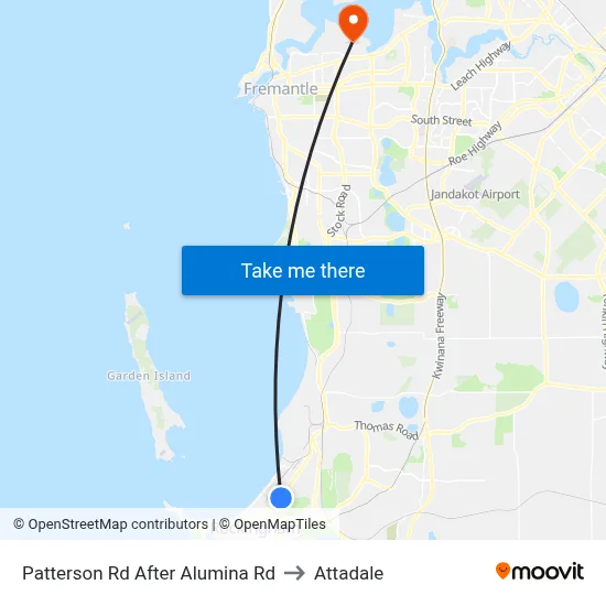Patterson Rd After Alumina Rd to Attadale map