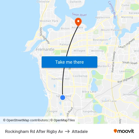 Rockingham Rd After Rigby Av to Attadale map