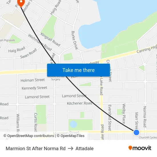 Marmion St After Norma Rd to Attadale map
