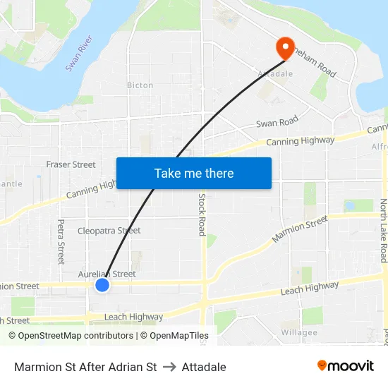 Marmion St After Adrian St to Attadale map