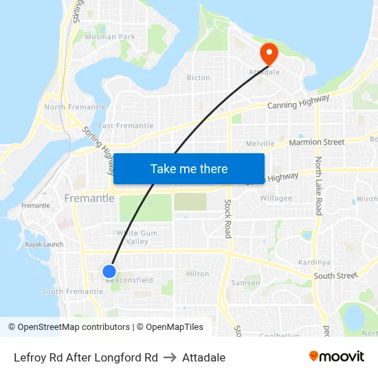 Lefroy Rd After Longford Rd to Attadale map