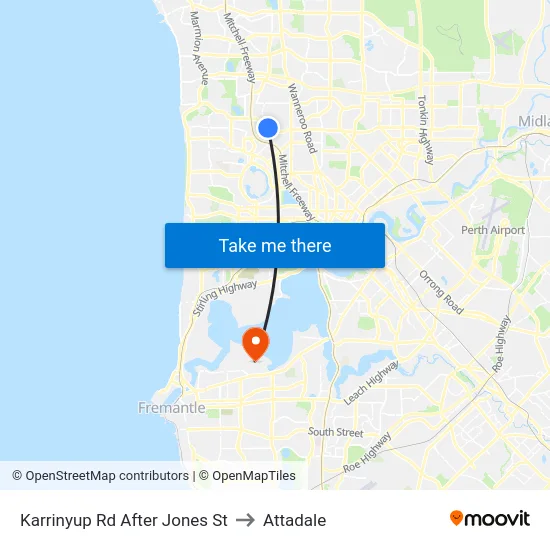 Karrinyup Rd After Jones St to Attadale map
