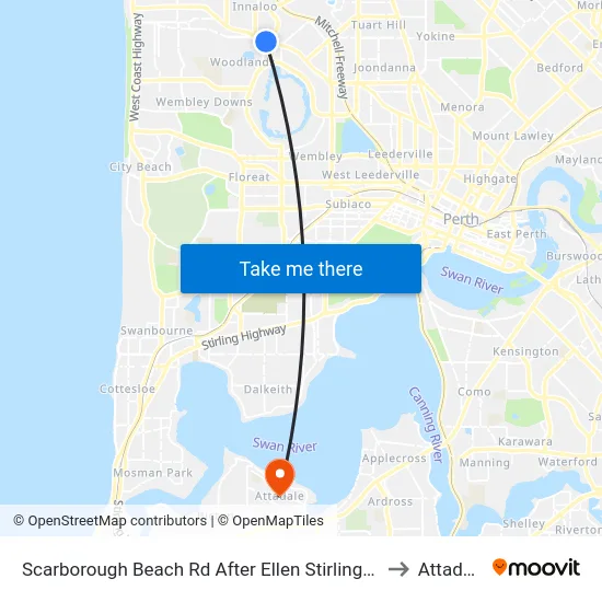 Scarborough Beach Rd After Ellen Stirling Bvd to Attadale map
