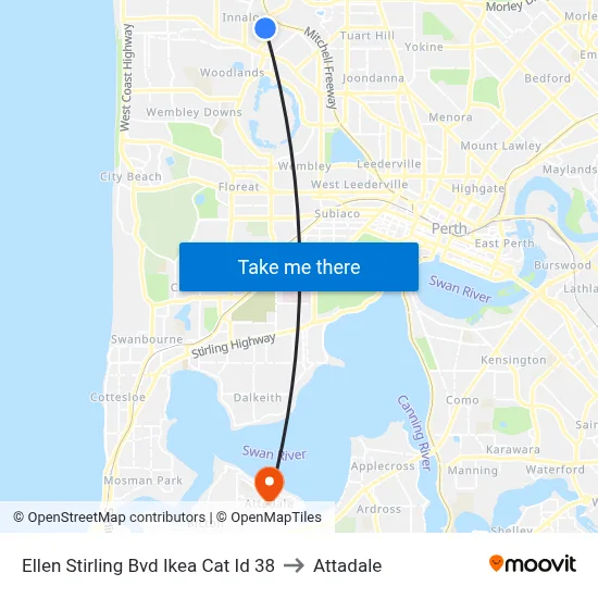 Ellen Stirling Bvd Ikea Cat Id 38 to Attadale map