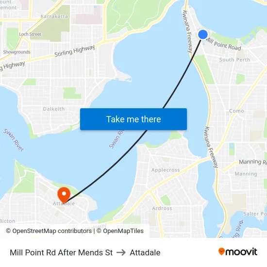 Mill Point Rd After Mends St to Attadale map