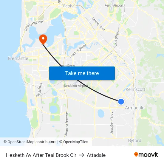 Hesketh Av After Teal Brook Cir to Attadale map