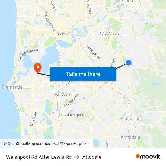 Welshpool Rd After Lewis Rd to Attadale map
