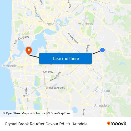 Crystal Brook Rd After Gavour Rd to Attadale map