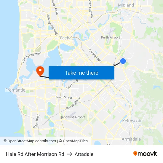 Hale Rd After Morrison Rd to Attadale map