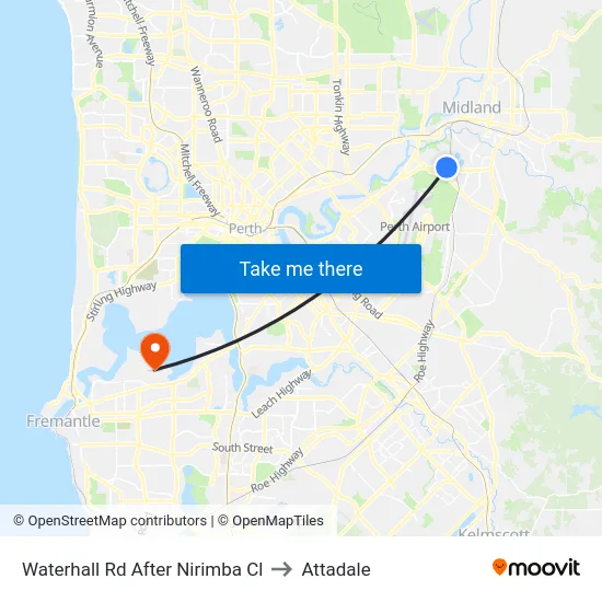 Waterhall Rd After Nirimba Cl to Attadale map