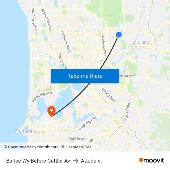 Barlee Wy Before Cuttler Av to Attadale map