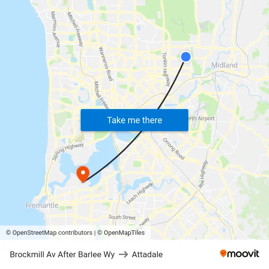Brockmill Av After Barlee Wy to Attadale map