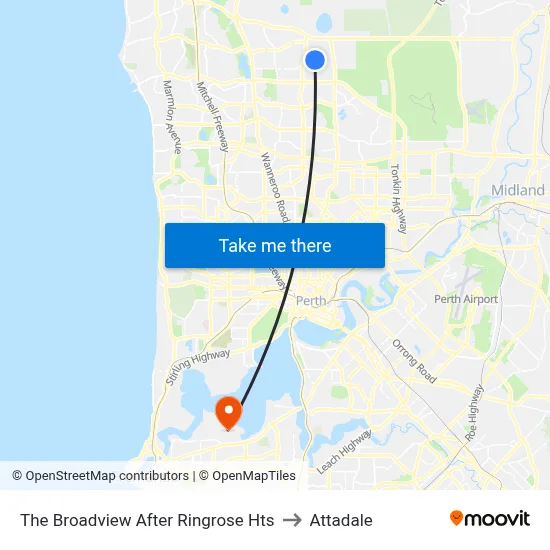 The Broadview   After Ringrose Hts to Attadale map