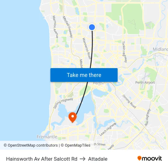 Hainsworth Av After Salcott Rd to Attadale map