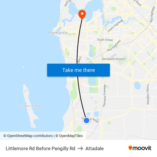 Littlemore Rd Before Pengilly Rd to Attadale map