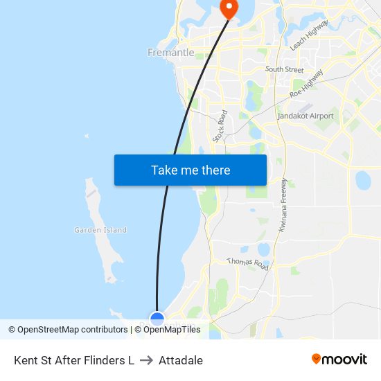 Kent St After Flinders L to Attadale map