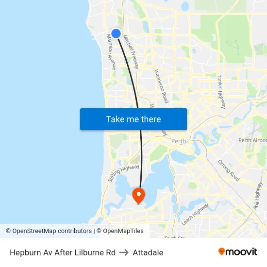 Hepburn Av After Lilburne Rd to Attadale map