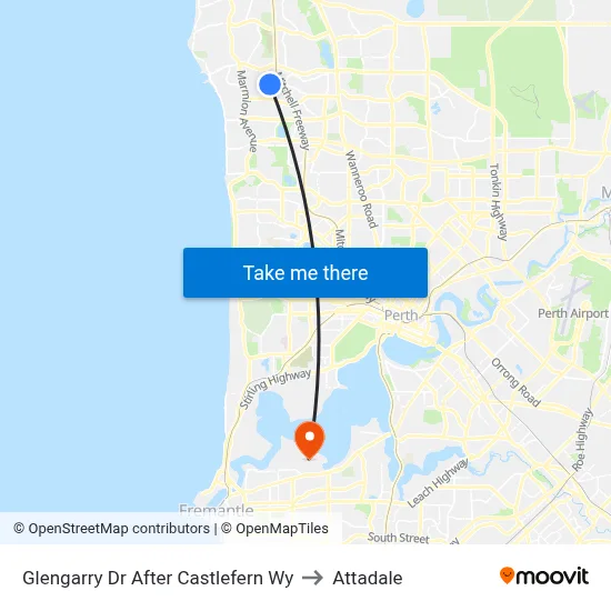 Glengarry Dr After Castlefern Wy to Attadale map