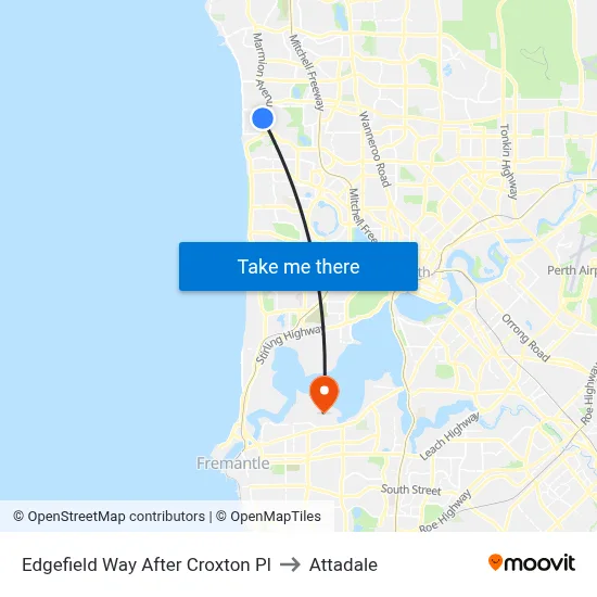 Edgefield Way After Croxton Pl to Attadale map