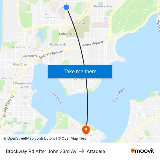 Brockway Rd After John 23rd Av to Attadale map