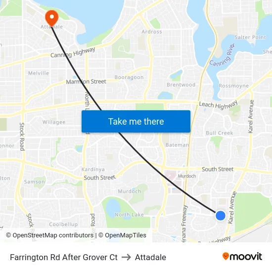 Farrington Rd After Grover Ct to Attadale map