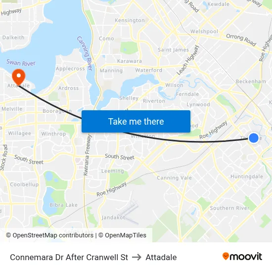 Connemara Dr After Cranwell St to Attadale map