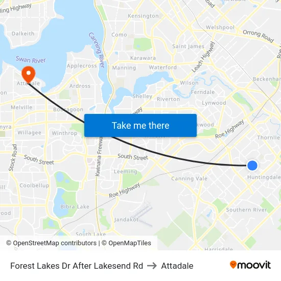 Forest Lakes Dr After Lakesend Rd to Attadale map