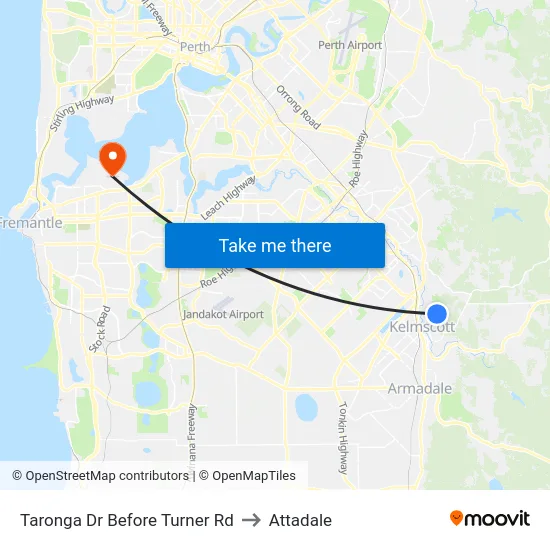 Taronga Dr Before Turner Rd to Attadale map