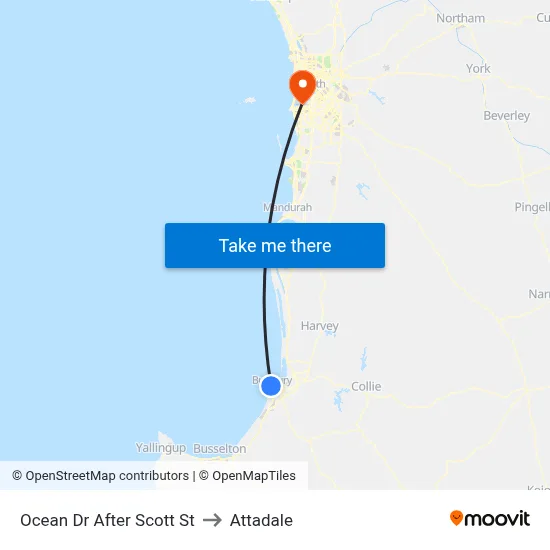 Ocean Dr After Scott St to Attadale map