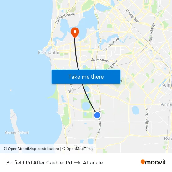 Barfield Rd After Gaebler Rd to Attadale map