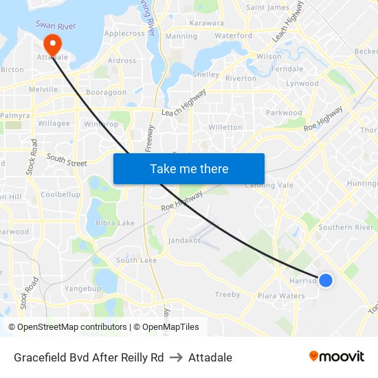 Gracefield Bvd After Reilly Rd to Attadale map