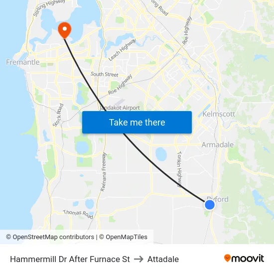 Hammermill Dr After Furnace St to Attadale map