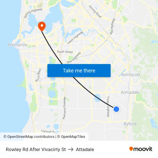 Rowley Rd After Vivacirty St to Attadale map