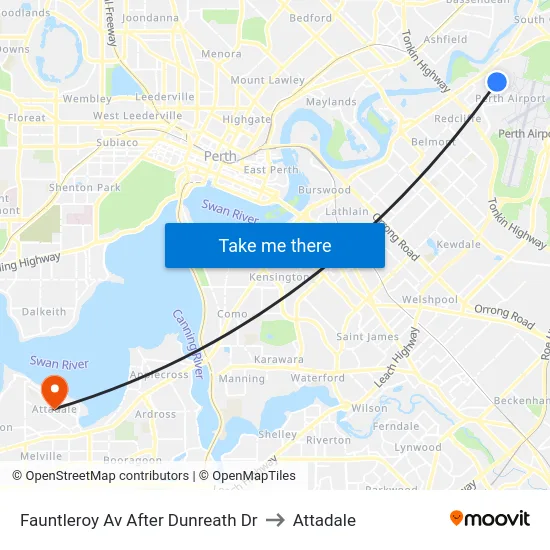 Fauntleroy Av After Dunreath Dr to Attadale map