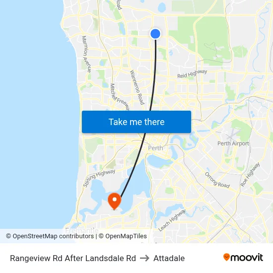 Rangeview Rd After Landsdale Rd to Attadale map