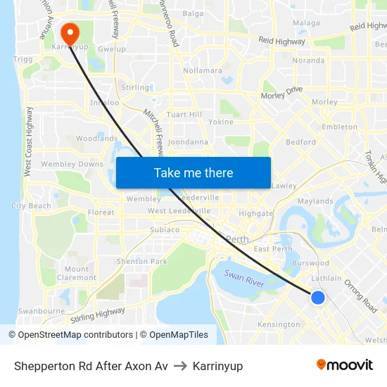 Shepperton Rd After Axon Av to Karrinyup map