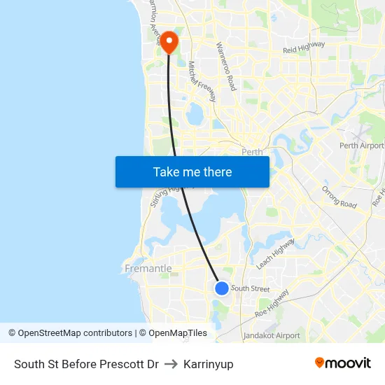 South St Before Prescott Dr to Karrinyup map