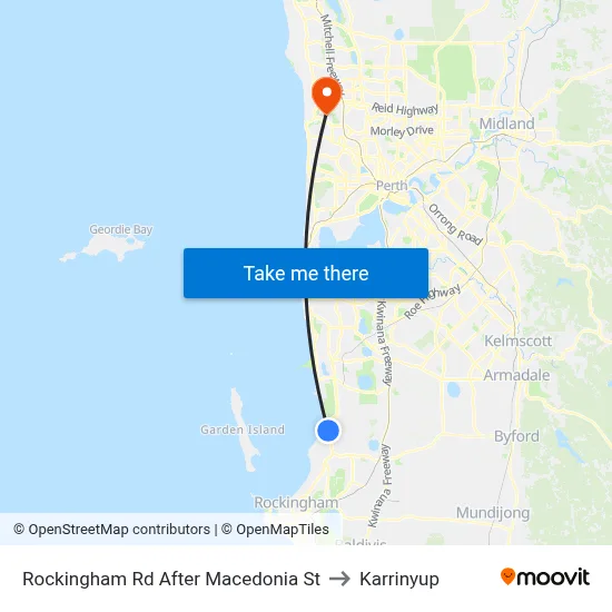 Rockingham Rd After Macedonia St to Karrinyup map