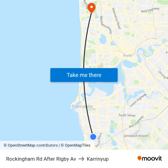 Rockingham Rd After Rigby Av to Karrinyup map
