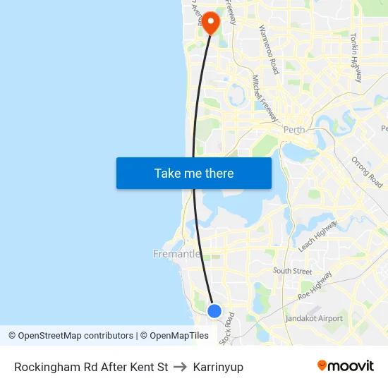Rockingham Rd After Kent St to Karrinyup map