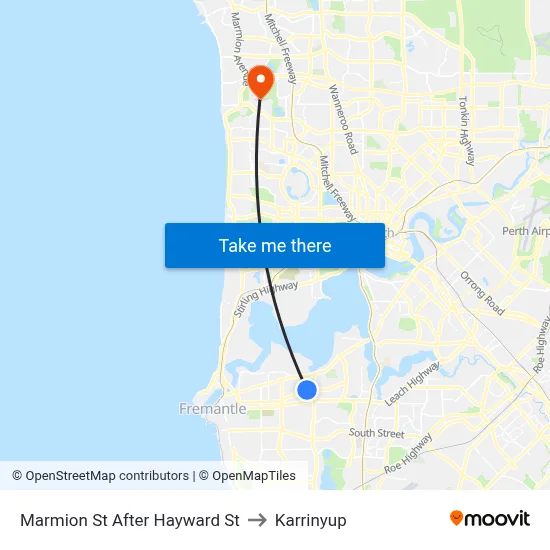 Marmion St After Hayward St to Karrinyup map