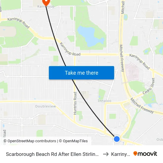 Scarborough Beach Rd After Ellen Stirling Bvd to Karrinyup map
