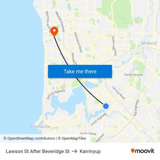 Lawson St After Beveridge St to Karrinyup map