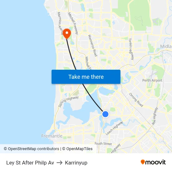 Ley St After Philp Av to Karrinyup map