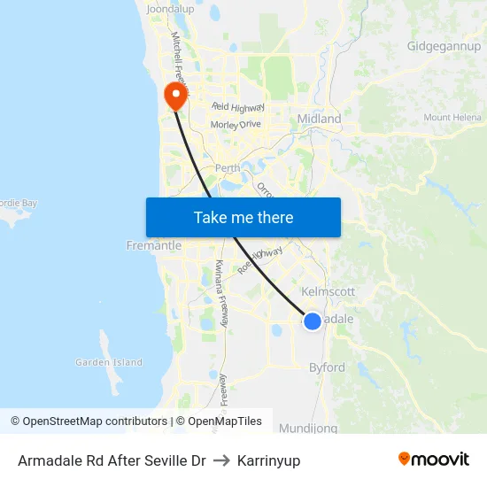 Armadale Rd After Seville Dr to Karrinyup map